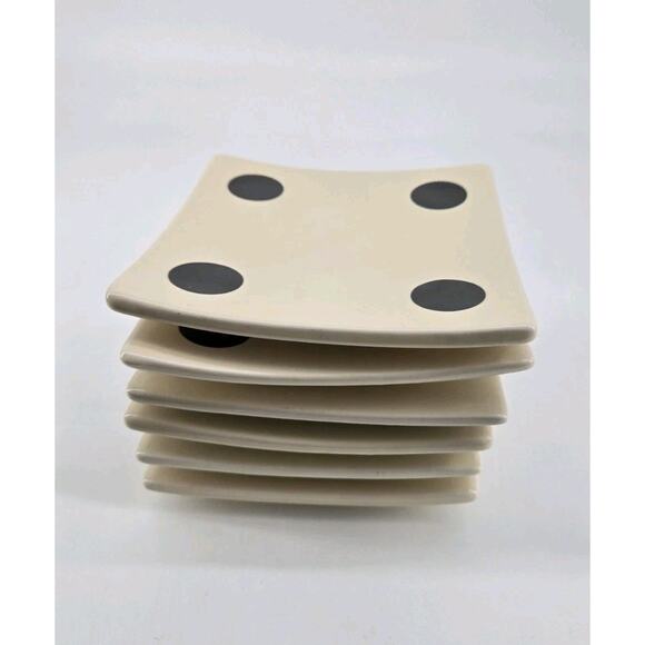 Vintage Restoration Hardware Dice Appetizer Plates 2001 - Picture 11 of 12